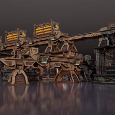 Image showing  Sci-Fi Terrain: Maglev Rail Add-On - Neutral Theme, TT-MLA-NEU