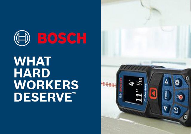 Bosch, What hard workers deserve.