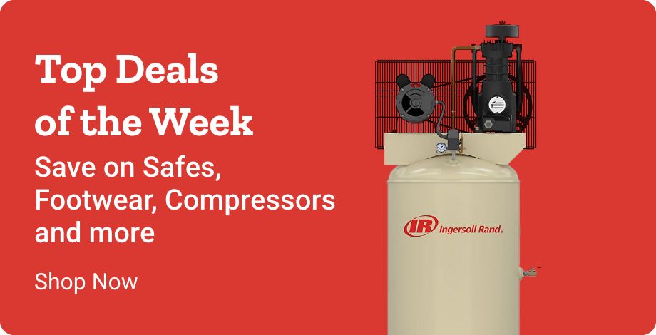 Top Deals of the Week. Save on Safes, Footwear, Compressors and more. Shop Now.