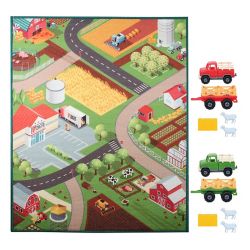 Tractor Supply Farm Vehicles Rug Toy