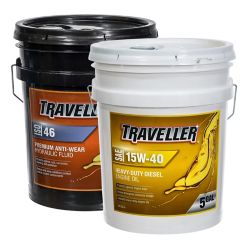 Traveller 5 gal. Premium Anti-Wear Hydraulic Oil or Heavy Duty 15W-40 Diesel Oil 