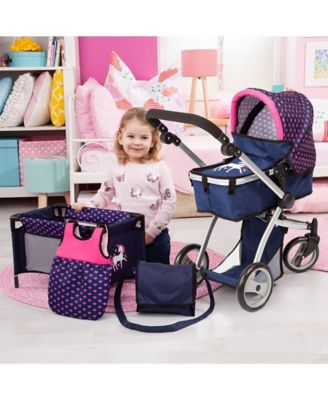 Image showing 8 th Bayer Doll Pram Mega Set