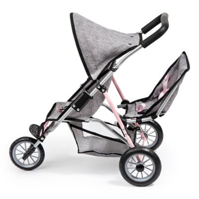 Image showing  Baby Doll Twin 3-Wheel Jogger