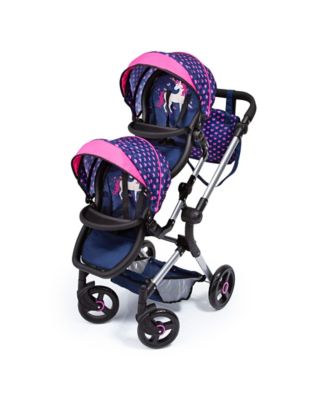 Bayer Twin Doll Pram Neo, Dark Blue