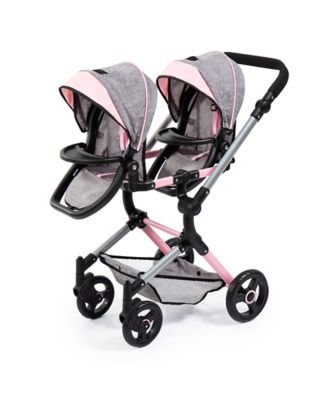 Image showing  Twin Doll Pram Neo, Gray