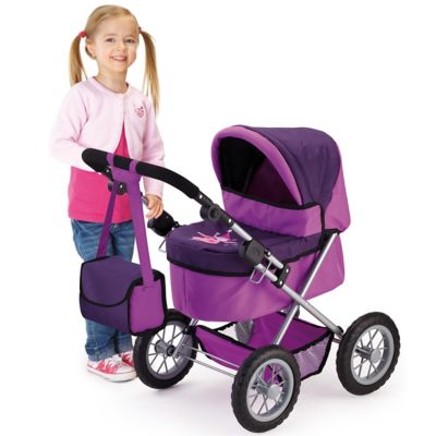 Image showing  Baby Doll Pram Trendy Stroller Set
