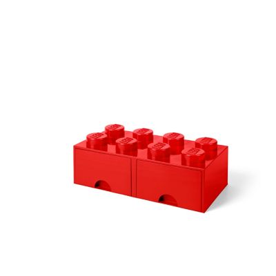 LEGO Storage Brick Drawer 8, Bright Red