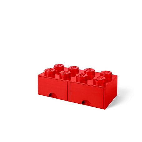 LEGO Storage Brick Drawer 8, Bright Red