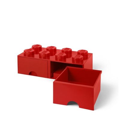 Image showing  Storage Brick Drawer 8, Bright Red