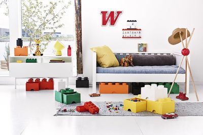 Image showing  Storage Brick Drawer 8, Bright Red