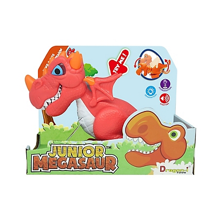 Dragon-i Toys Junior Megasaur Bend & Bite Dino, Red, 80079-RED