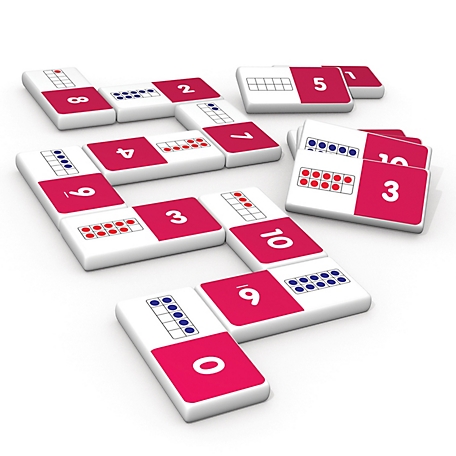 Junior Learning Ten Frame Dominoes Match & Learn Educational Learning Game
