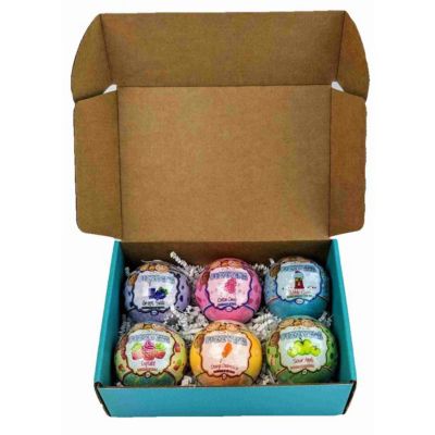 ValueMax Bela Premium Kids Fizzy Bath Bombs, Assorted Box of 6