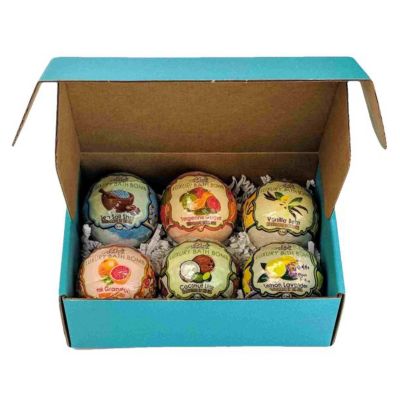 ValueMax Bela Premium Luxury Bath Bombs, Assorted Box of 6