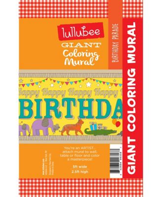 Image showing  Giant Coloring Mural - Birthday Parade, CMBP