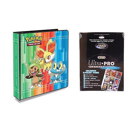 Ultra Pro Pokemon X & Y 2 in. 3-Ring Binder Card Album with 100 Ultra Pro Platinum 9-Pocket Sheets