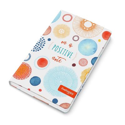 Corso Live Happy Notebook (Gratitude Journal, Daily Quote on Mindful Living, Business Notebook, Personal Diary), LH-001