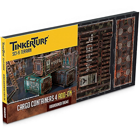 TinkerTurf Sci-Fi Terrain: Cargo Containers Series 4 Add-On - Abandoned Theme, TT-CON-SR4