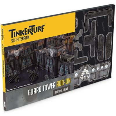 TinkerTurf Sci-Fi Terrain: Guard Tower Add-On - Neutral Theme, TT-GTA-NEU