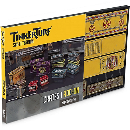 TinkerTurf Sci-Fi Terrain: Color Crates Series 1 Add-On - Neutral Theme, TT-CRA-SR1