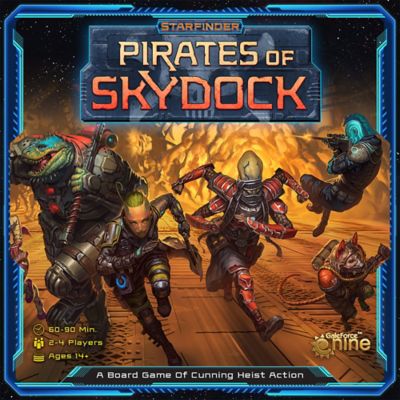 Image showing  Starfinder: Pirates of Skydock Board Game of Cunning Heist Action, 2-4 Players, For Ages 14+