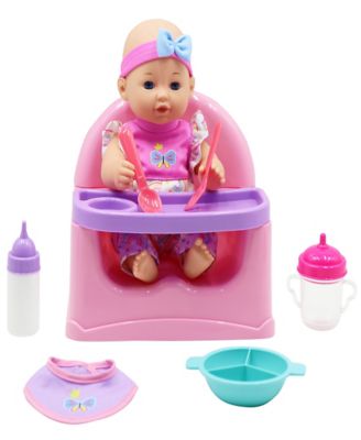 Dream Collection Feeding Fun Doll Set with 12 in. Baby Doll - Gi-Go Dolls, Kids Playset, Ages 3+