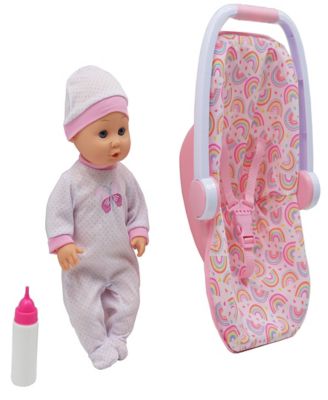 Image showing  16 in. Baby Doll with Toy Carrier/Car Seat
