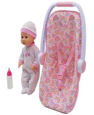 Image showing  16 in. Baby Doll with Toy Carrier/Car Seat