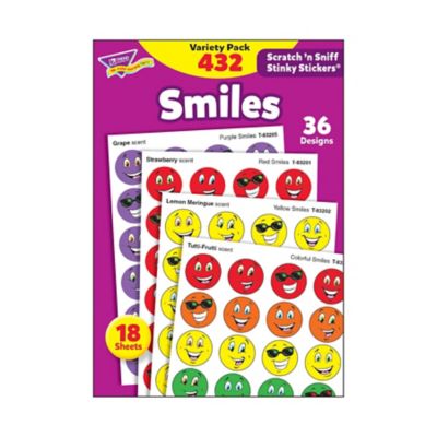 TREND Enterprises, Inc Smiles Stinky Stickers Variety Pack 432 Ct, T83903