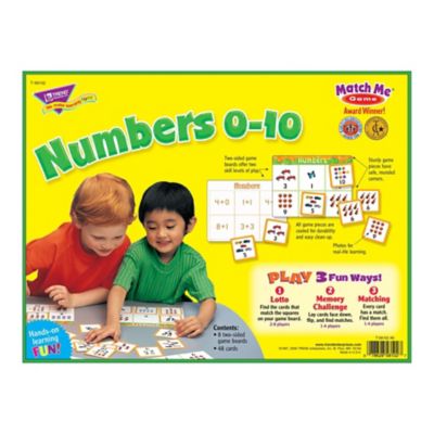 Image showing  Numbers 0-10 Match Me Games