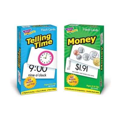 TREND Enterprises, Inc Time and Money Skill Drill Flash Cards Assortment, T53905