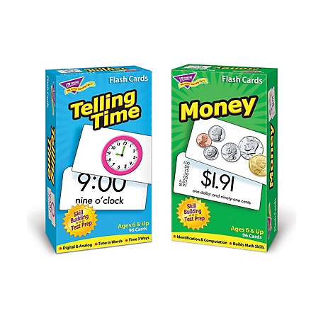 TREND Enterprises, Inc Time and Money Skill Drill Flash Cards Assortment, T53905