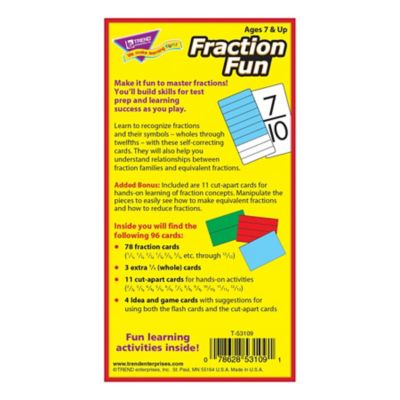 TREND Enterprises, Inc Fraction Fun Skill Drill Flash Cards