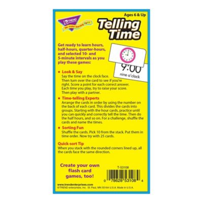 Image showing  Telling Time Skill Drill Flash Cards