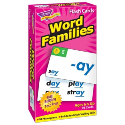 TREND Enterprises, Inc Word Families Skill Drill Flash Cards, T53014