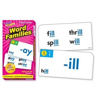 Image showing  Word Families Skill Drill Flash Cards