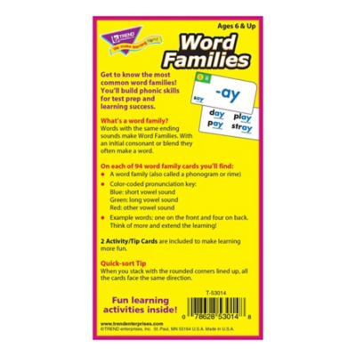 Image showing  Word Families Skill Drill Flash Cards