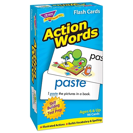 TREND Enterprises, Inc Action Words Skill Drill Flash Cards, T53013