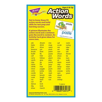 Image showing  Action Words Skill Drill Flash Cards