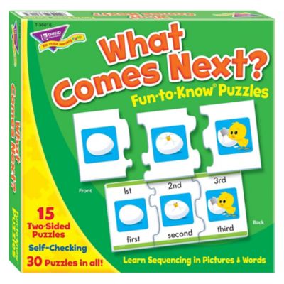 TREND Enterprises, Inc What Comes Next? Fun-To-Know Puzzles, T36016