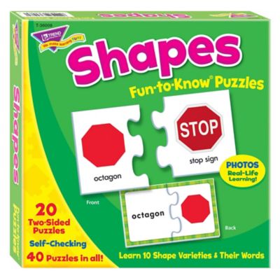 Image showing 1 th TREND Enterprises, Inc Shapes Fun-To-Know Puzzles, T36008