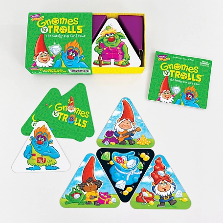 TREND Enterprises, Inc Gnomes Vs Trolls Three Corner Card Game, T20003