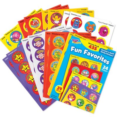 TREND Enterprises, Inc Fun Favorites Stinky Stickers Variety Pack 435 Ct, T6491