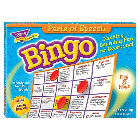 TREND Enterprises, Inc Parts of Speech Bingo Game, T6134