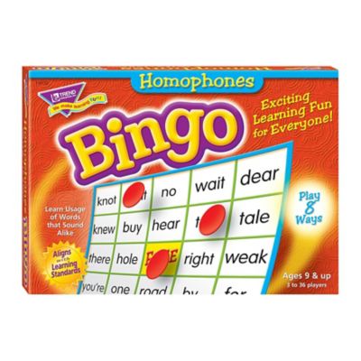 TREND Enterprises, Inc Homophones Bingo Game, T6132