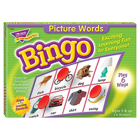 TREND Enterprises, Inc Picture Words Bingo Game, T6063