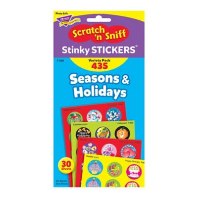 TREND Enterprises, Inc Seasons & Holidays Stinky Stickers Variety Pack 435 Ct, T580