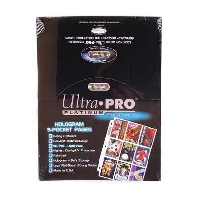 Image showing  100 Platinum 9-Pocket Trading Card Pages