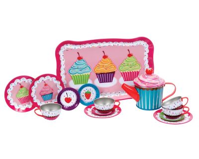 Schylling Cupcake Tin Tea Set, CPTS