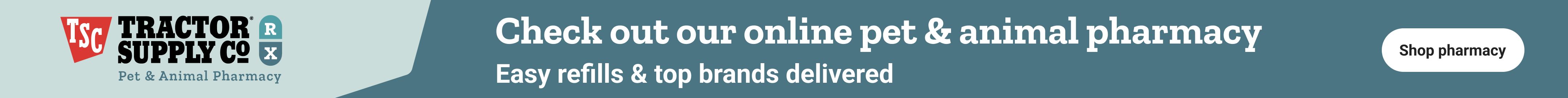 Online pet pharmacy banner